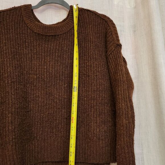 AE Cozy Brown Knit Sweater - Picture 5 of 7